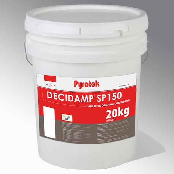 SOUNDPROOFING AND ACOUSTIC INSULATION DAMPENING COATINGS for yachts, shipyards and the marine industry - PYROTEK DECIDAMP SP150